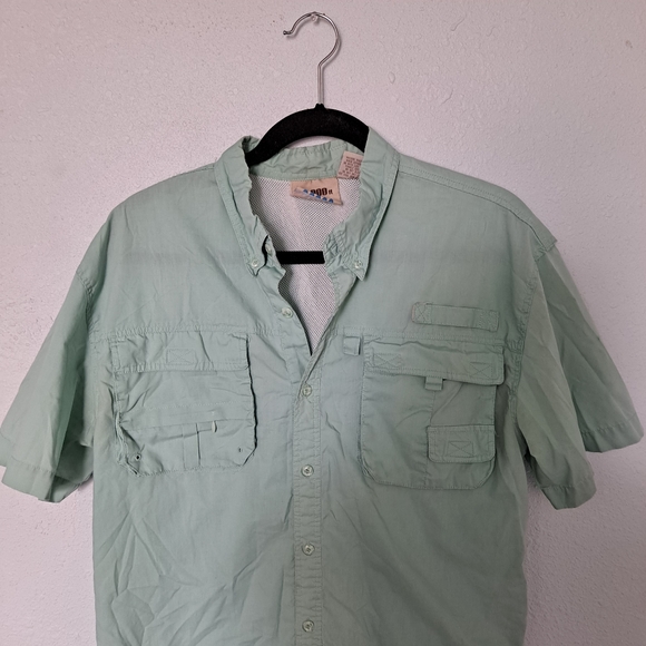 10,000 ft. Above Sea Level Green button down shirt - Picture 2 of 6